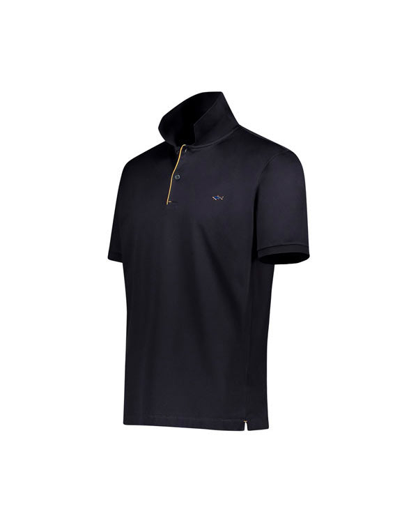 Paul & Shark Metal Shark Aqua Touch cotton polo shirt