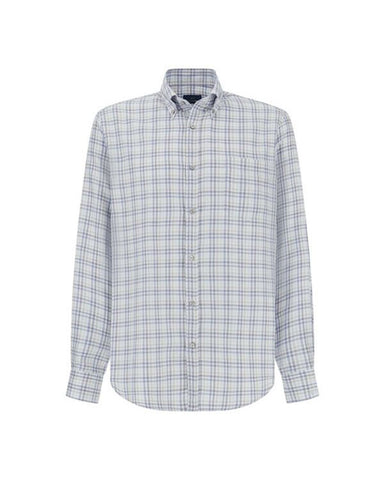 Paul & Shark Check Cotton Twill Shirt