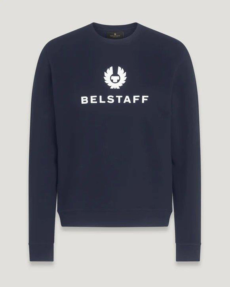 Belstaff Cotton Fleece Signature Crewneck Sweatshirt