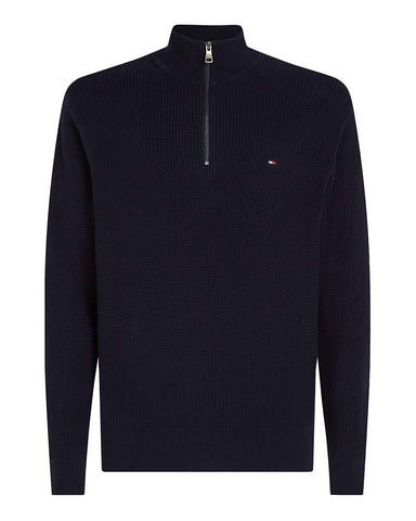 Tommy Hilfiger Structure Zip Mock Neck