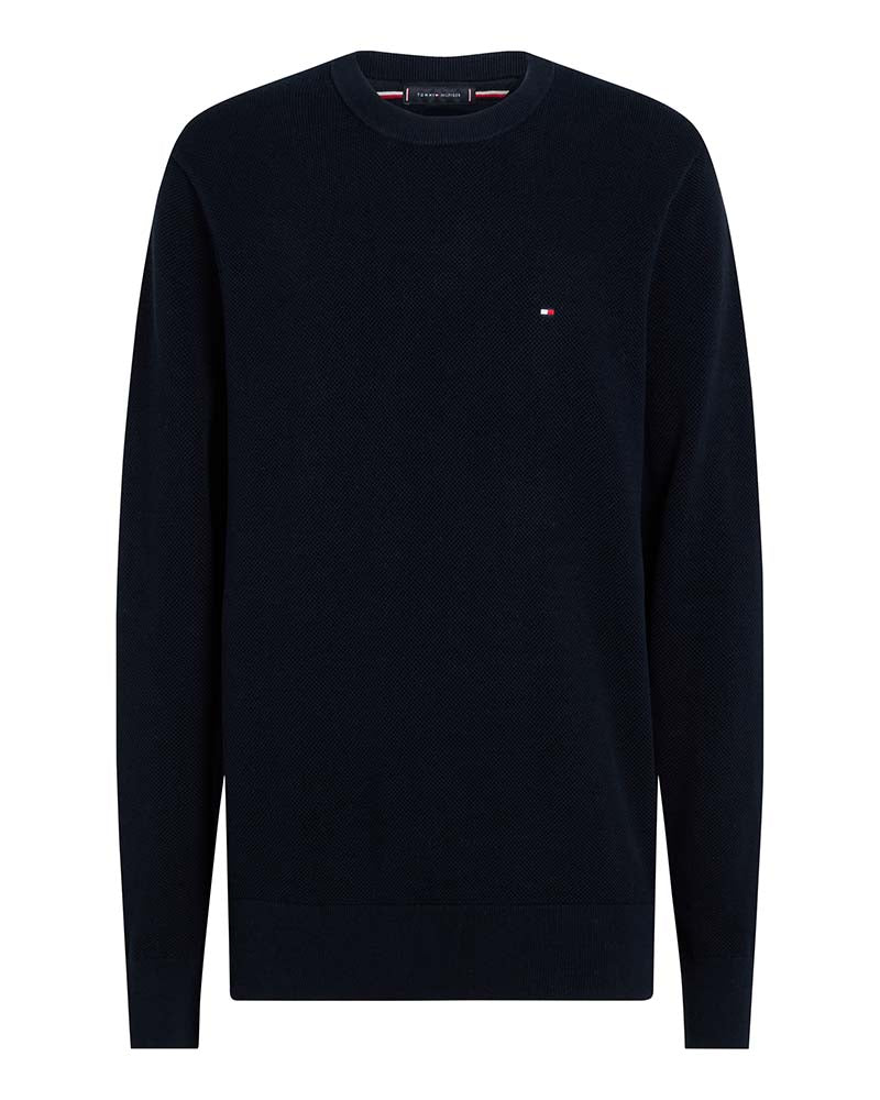 Tommy Hilfiger Flag Embroidery Textured Jumper