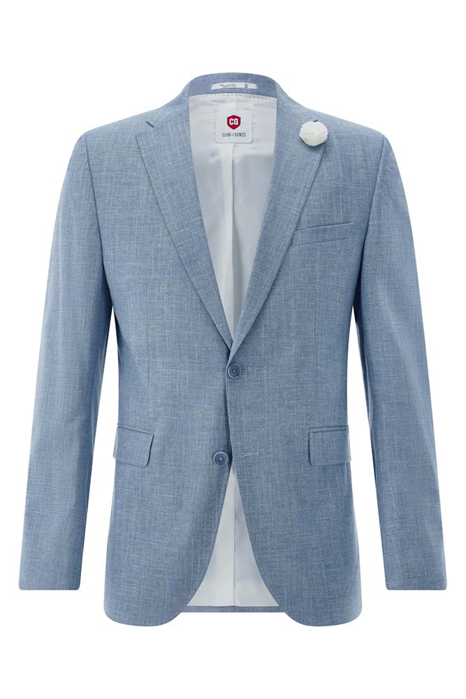 Paco Suits Club Of Gents Paul Paco Paddy 3 Piece Slim Mix and Match Suit Light Bl ...