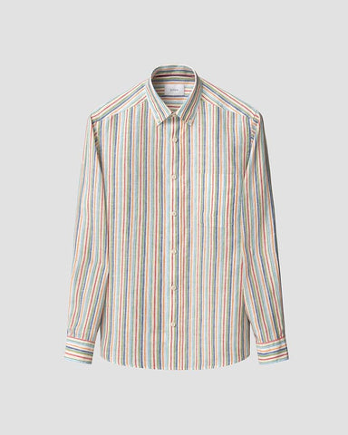 Eton Multi Striped Linen Shirt