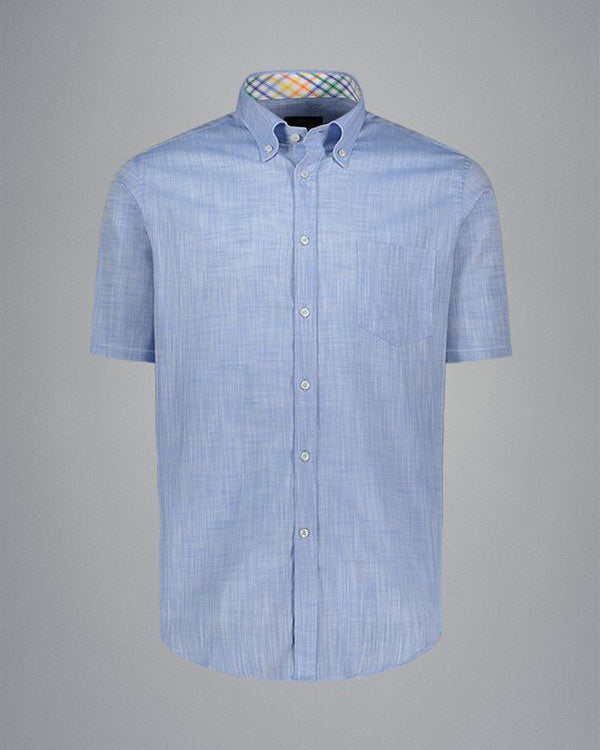 Paul & Shark Textured Cotton Short Sleeve Shirt