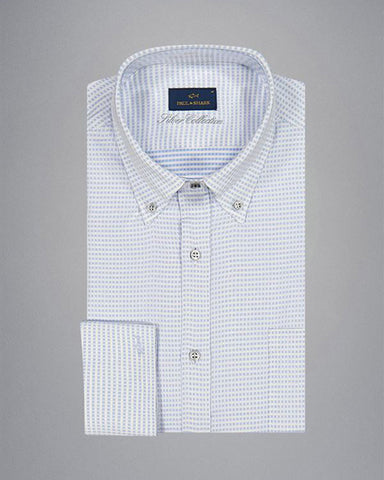 Paul & Shark Silver Collection texture cotton shirt jfit button
