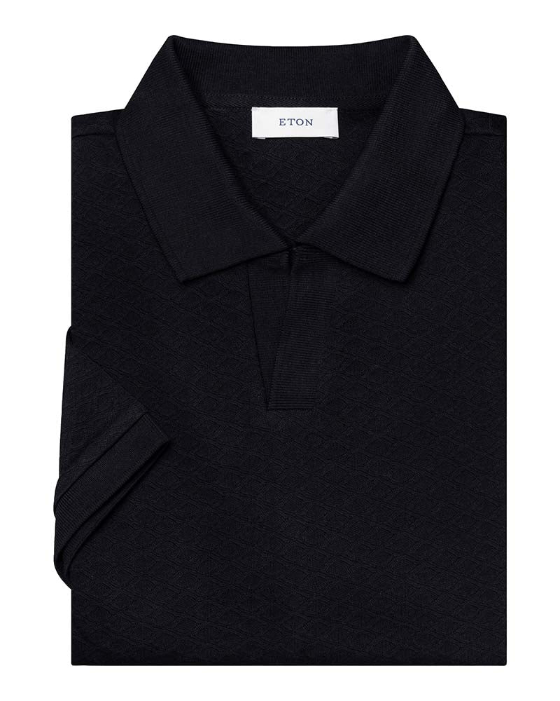 Eton Diamond Jaquard Polo - Main Image