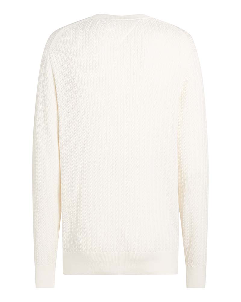 Tommy Hilfiger Herringbone Knit Crew Neck