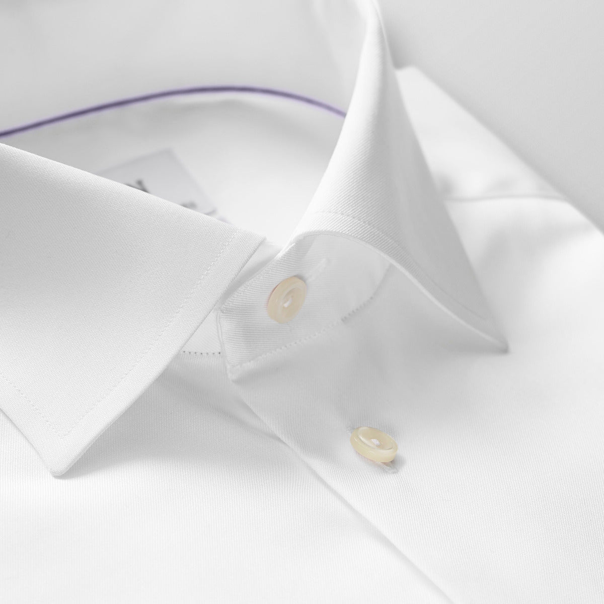 Contemporary Fit French Cuff Twill Shirt White