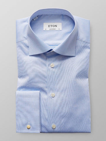 Contemporary Fit French Cuff Twill Shirt