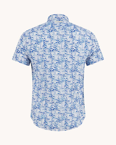 A Fish Named Fred Sailing Boats Short Sleeve Shirt