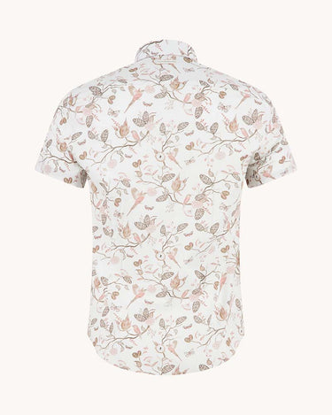 A Fish Named Fred Birdy Blooms Short Sleeve Shirt