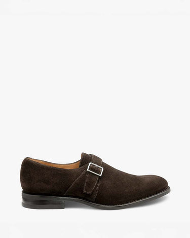 Loake 357 Dark Brown Calf Leather Monk Strap Shoe