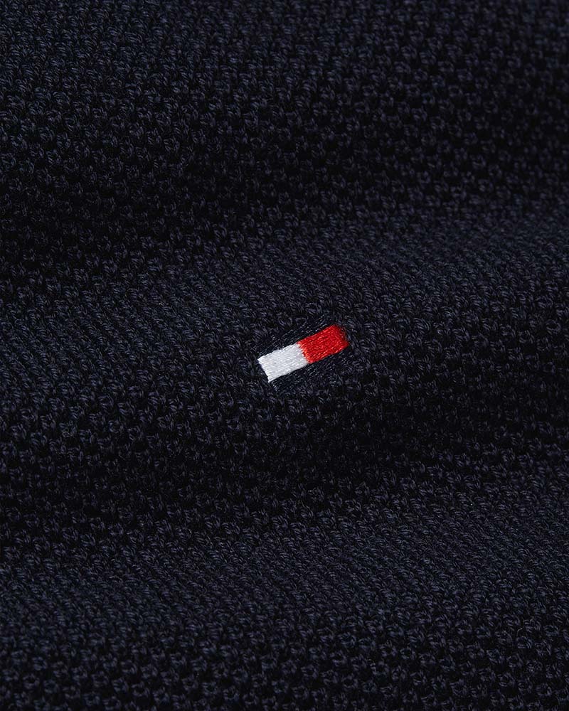 Tommy Hilfiger Flag Embroidery Textured Jumper