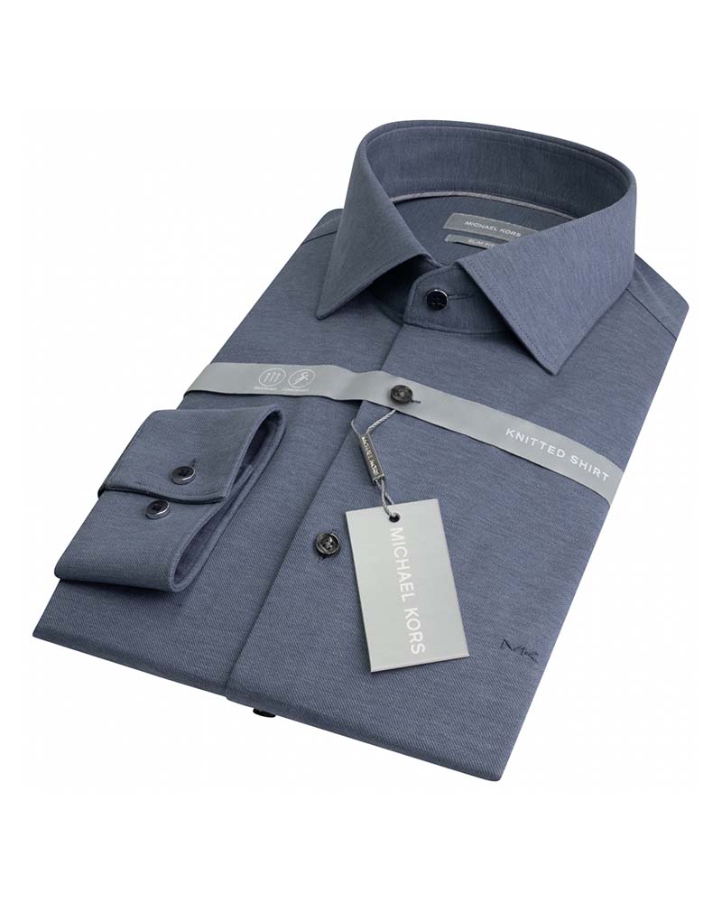 Michael Kors Solid Pique Slim Shirt