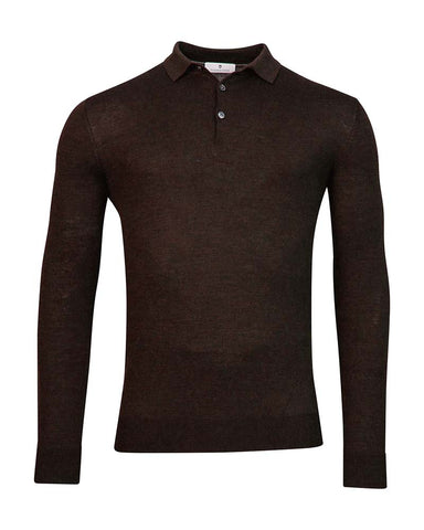 Thomas Maine Long Sleeve Knitted Polo