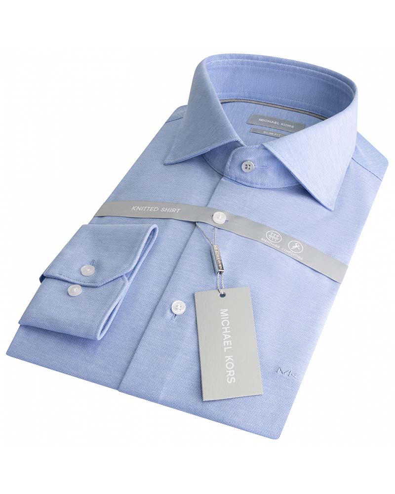 Michael Kors Solid Pique Slim Shirt