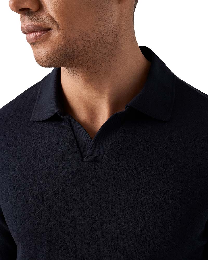 Eton Diamond Jaquard Polo