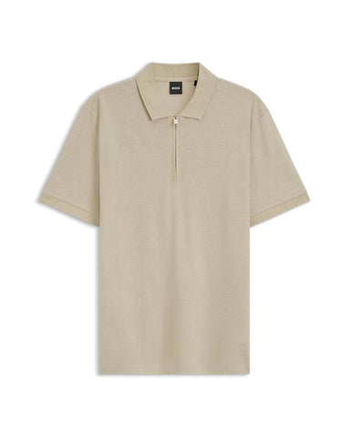 Boss Black H-Paras 70 Zip Placket Polo