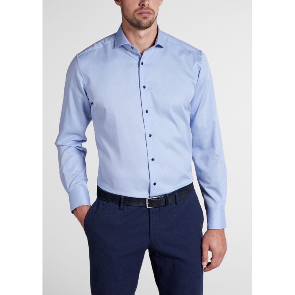 Pinpoint Shirt Slim Fit Blue
