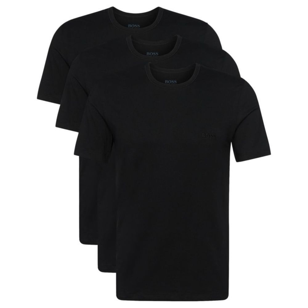 Three-pack of underwear T-shirts in cotton Black