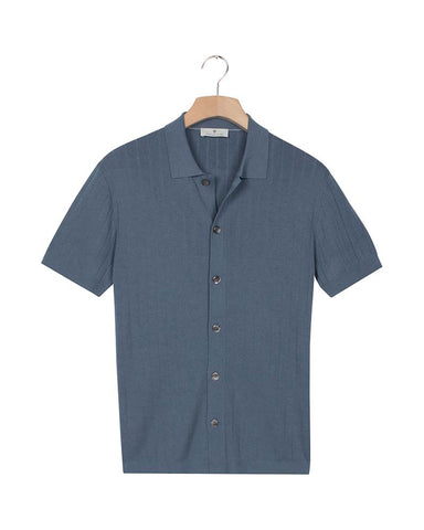 Thomas Maine Short Sleeve Cardigan Shirt