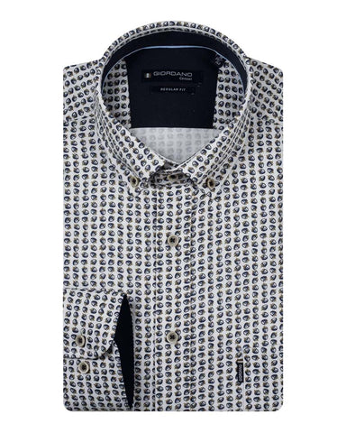 Giordano Dino Twill Print Shirt