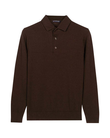 Giordano Merano Knit Long Sleeve Polo
