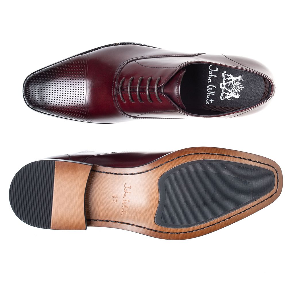 Bay Leather Shoe Bordo