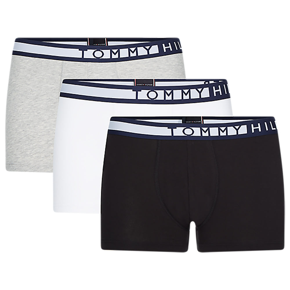 3-Pack Statement Waistband Trunks Pvhblack/pvhwhite/greyhtr