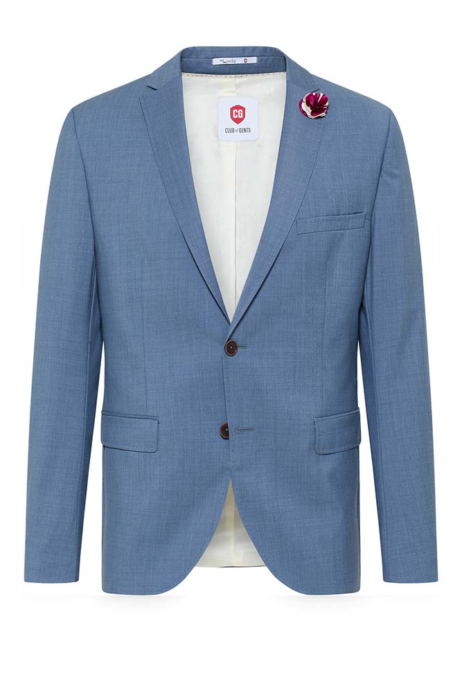 Club Of Gents Patrick Pascal 2 Piece Slim Mix and Match Suit Light Blue