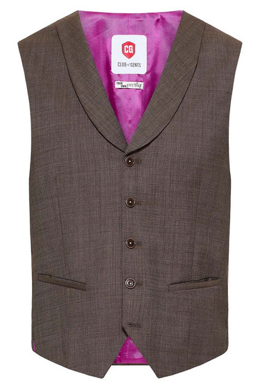 Club Of Gents Patrick Pascal Philipp 3 Piece Slim Mix and Match Suit Brown