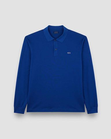 Paul & Shark Double Cotton Long Sleeve Polo