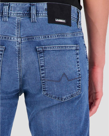 Alberto Pipe Coolmax Jeans, Dark Blue