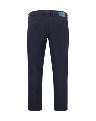 Alberto Pipe Superstretch Jeans, Navy with a brand label on a white background