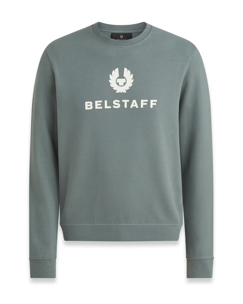 Belstaff Cotton Fleece Signature Crewneck Sweatshirt