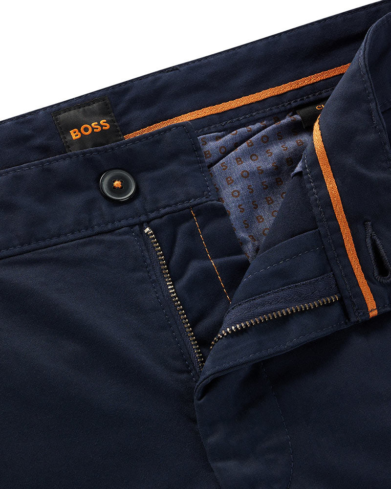 Boss Orange Slim fit Chinos In Stretch Cotton Satin