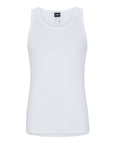 Boss Bodywear Ribbed-Cotton Underwear Vest