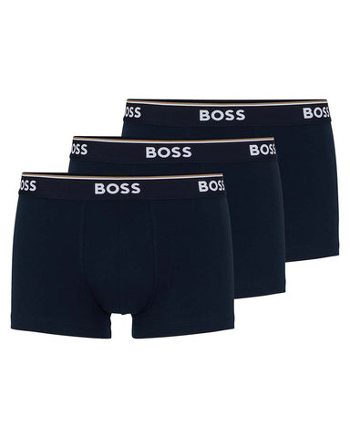 Boss Bodywear 3P Trunks With Logo Waistband