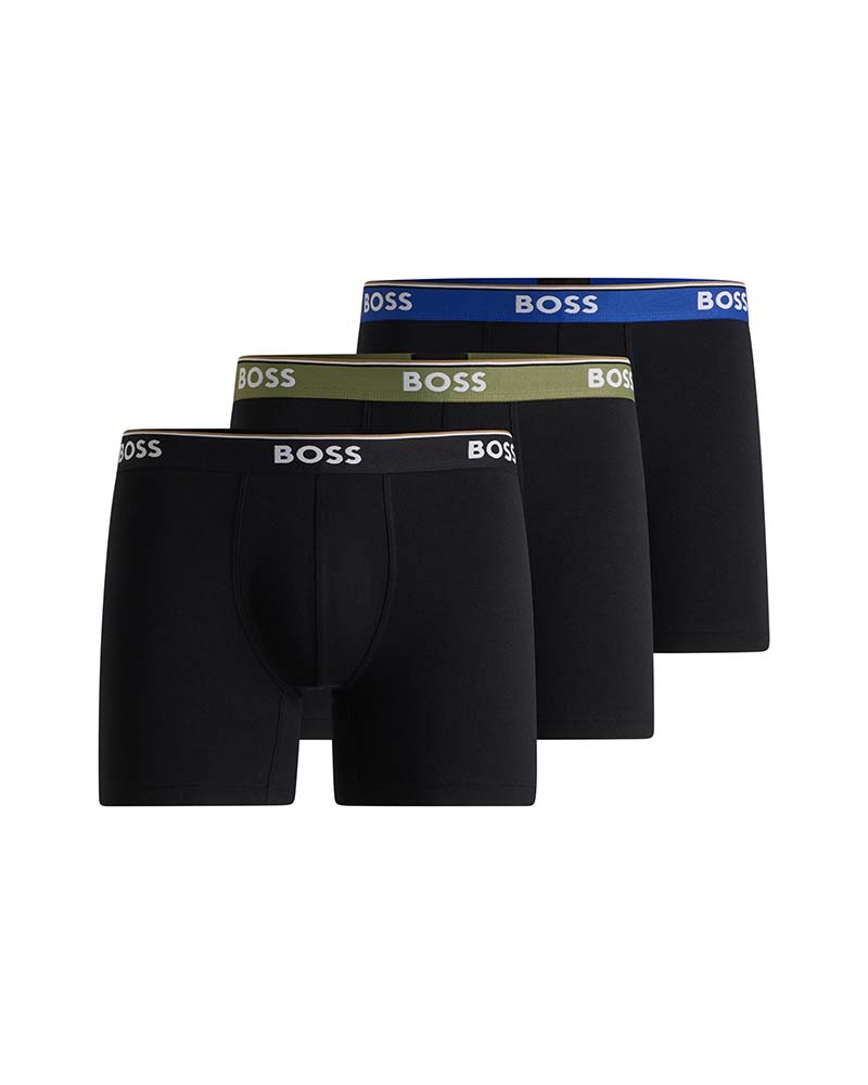 Boss Bodywear 3P Stretch-Cotton Boxer Briefs