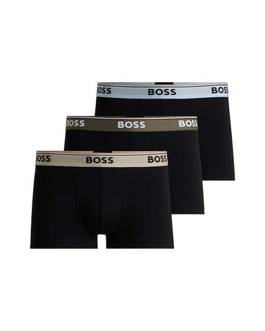 Boss Bodywear 3P Trunks With Logo Waistband