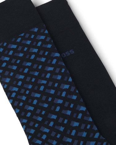 Boss Accessories 2 Pk Monogram Socks