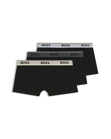 Boss Bodywear 3Pk Trunks With Logo Waistband