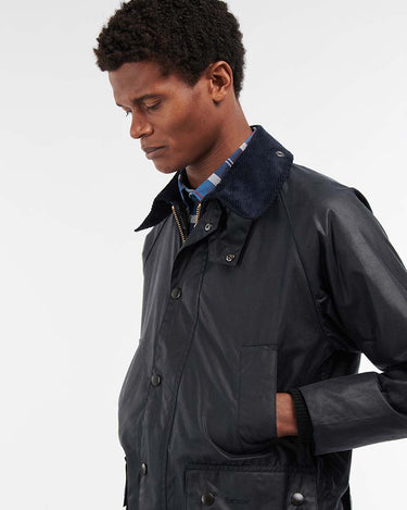 Barbour Bedale Wax Jacket, Navy 