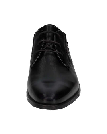 Bugatti Leather Derby Shoe, Black on a white background
