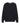 A Bugatti Organic Cotton Crew Neck, Black with a small embroidered logo on the left chest, displayed flat against a white background.