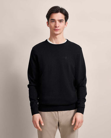 Bugatti Organic Cotton Crew Neck, Black 1