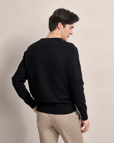 Bugatti Organic Cotton Crew Neck, Black 3