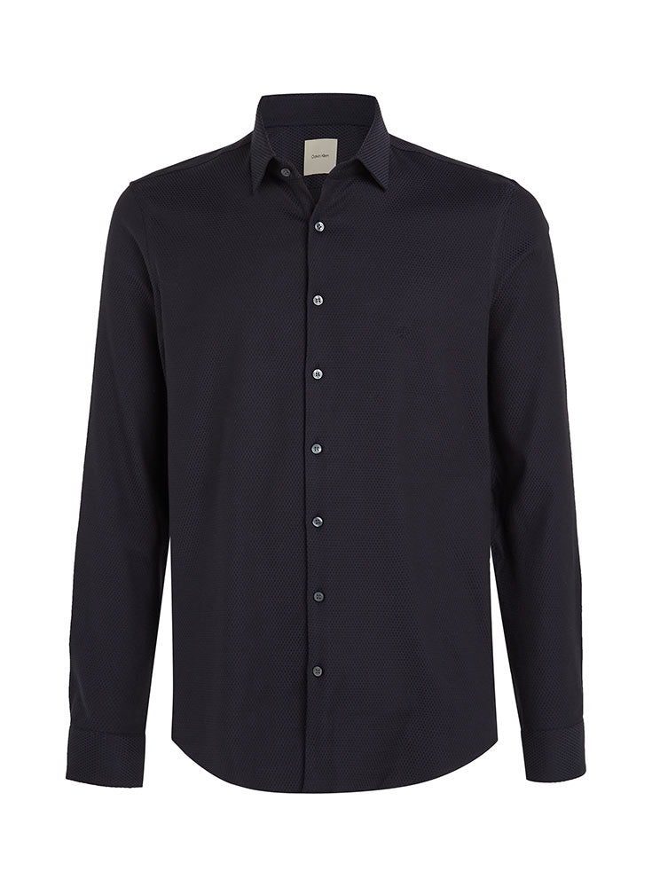 Calvin Klein Non Iron Tonal Dobby Slim Shirt