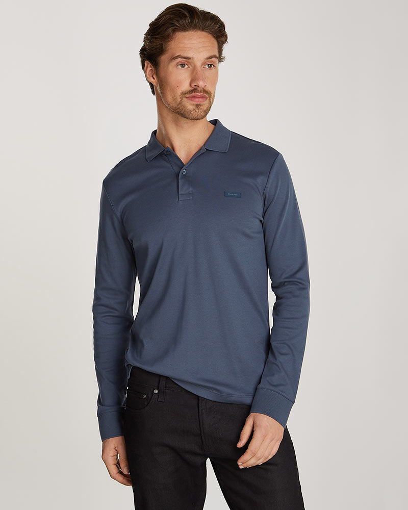 Calvin Klein Liquid Touch Slim LS Polo