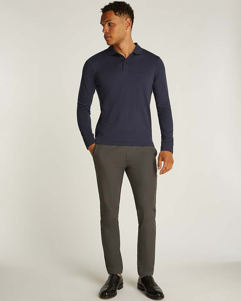 Calvin Klein Slim Long Sleeve Polo